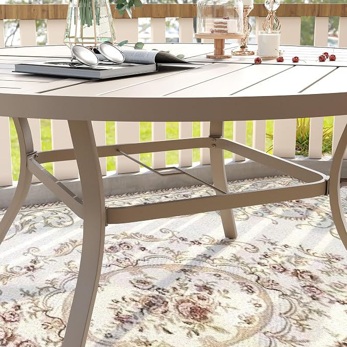 VICLLAX 50" Outdoor Round Patio Table - Image 2
