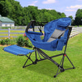 Ainfox Hammock Chair with Footrest, Oversized Swinging Portable Folding Camping by Ainfox