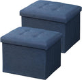 AmasSmile 2Pack Blue Ottoman by AmasSmile