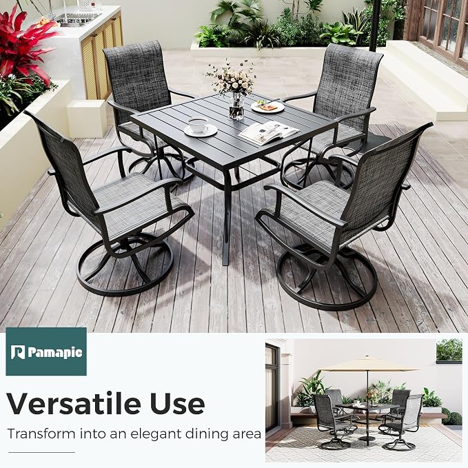 5-Piece Outdoor Dining Set, Patio Furniture Set - Image 6