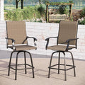 Sophia & William Swivel Bar Stools Set of 2, Bar Height Chairs, Outdoor Bar by SophiaWilliam
