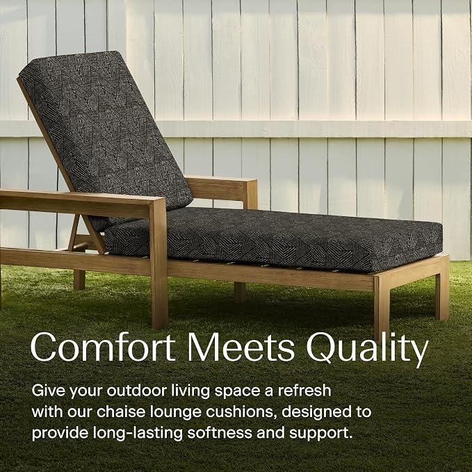 Honeycomb Outdoor Heritage Chaise 21.5 x 70, Zaire Chaise Lounge Cushion - Image 2