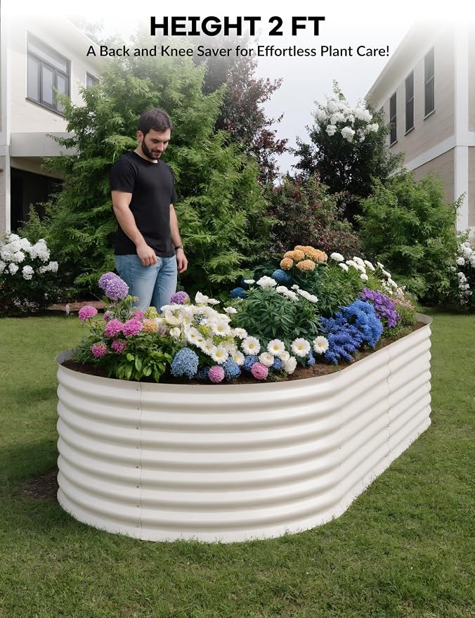 2 Pcs Raised Garden Beds Outdoor 8x4x2 ft - Image 3