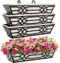 4 Pack 24 Inch Railing Boxes Planter by cheehigo