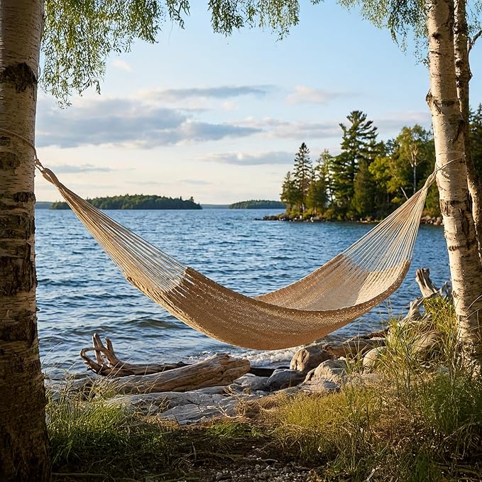 Sunnydaze Handwoven XXL Thick Cord Mayan Double Hammock - Image 8