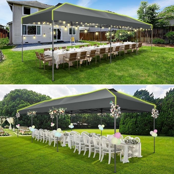 COBIZI 10x30 Pop Up Canopy Tent, Wedding Party Tent - Image 3