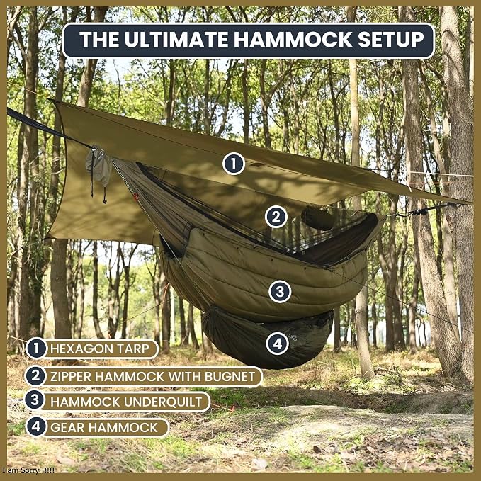 Onewind 11ft Camping Hammock - Image 2