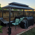 PURPLE LEAF 6.5' X 10' Hardtop Grill Gazebo by PURPLELEAF