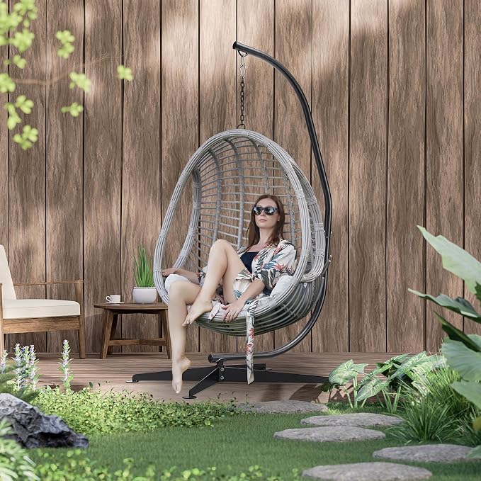 Sorbus Hammock Chair Stand Hanging Chair Stand- Steel Sensory Swing Stand- - Image 5
