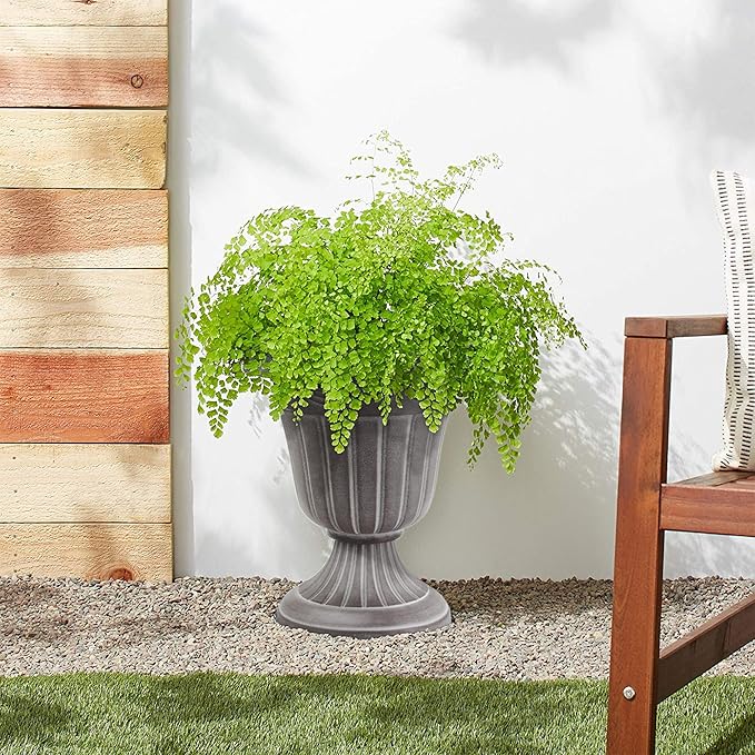 Arcadia Garden Products PL10WW Classic Traditional Plastic Urn Planter - Image 4