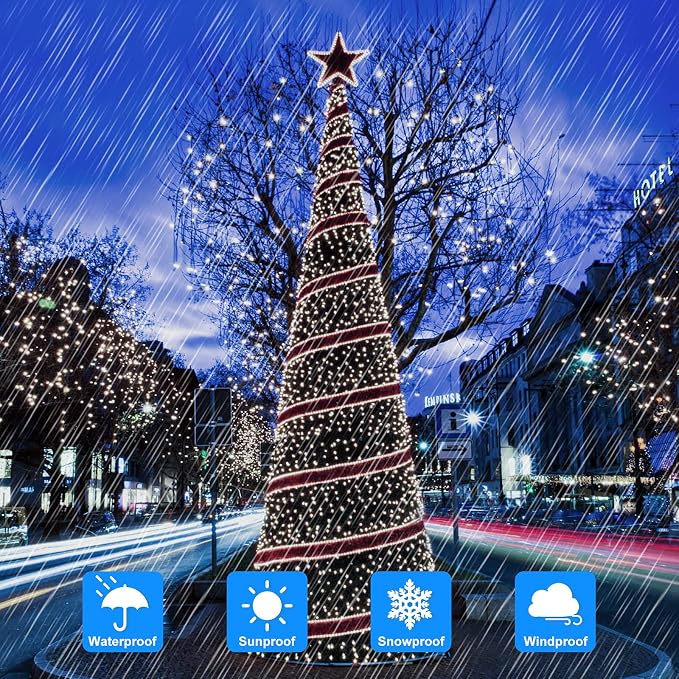 Extra-long 288FT 800 LED Solar Fairy String Lights - Image 6