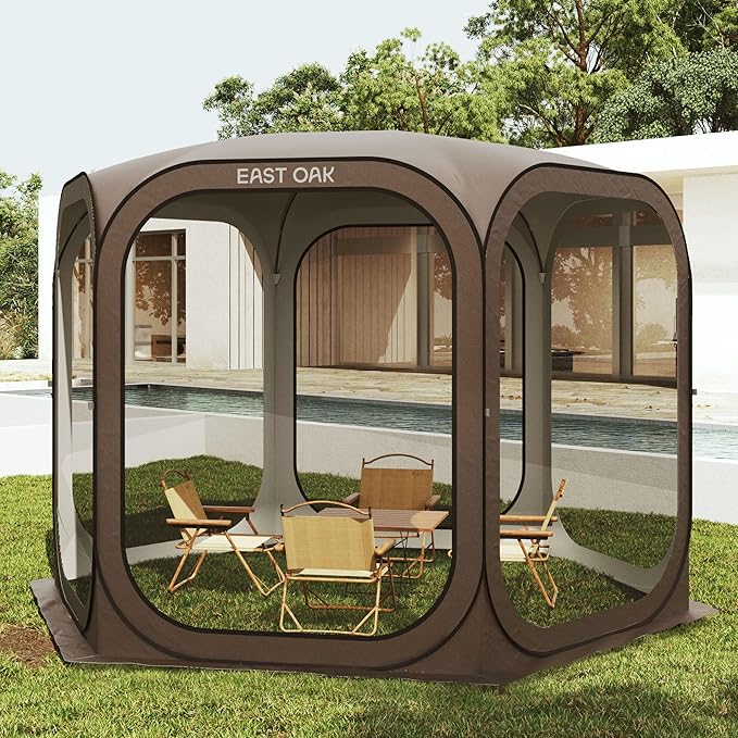East Oak Screen House Tent Pop-Up, Portable Screen Room Canopy Instant Screen by EASTOAK