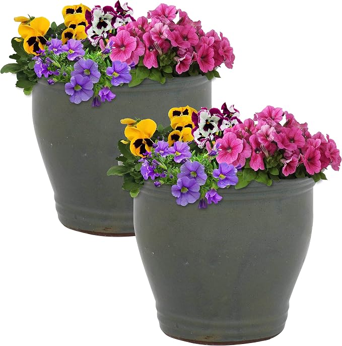 Sunnydaze Round Ceramic Planter by SunnydazeDecor