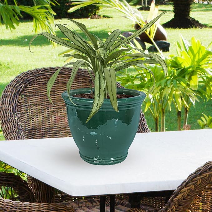 Sunnydaze Large Ceramic Plant Pot - Image 7