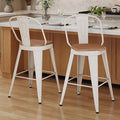 Aklaus Swivel Metal Bar Stools 26 inch Swivel Counter Height Barstools Set of 2 by AKLAUSHomeFurniture