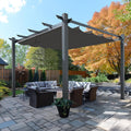 VEIKOU 13x10ft Pergola, Aluminum Pergola w/Thicker Post & Upgraded Retractable by WITHVEIKOUWITHLEISURELIFE