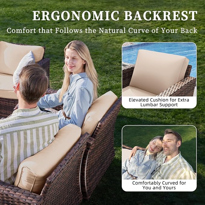 UDPATIO 5 Pieces Patio Furniture Set - Image 7
