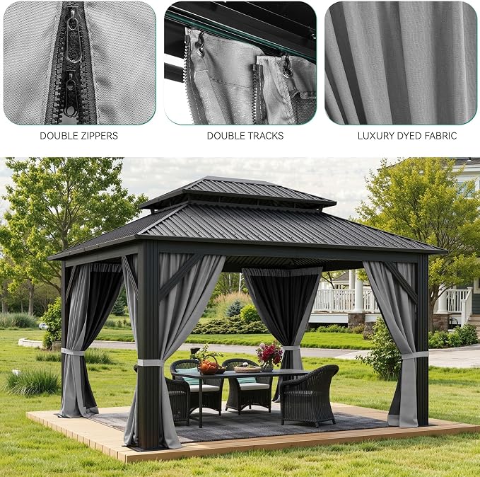 YITAHOME 12x14ft Hardtop Gazebo - Image 7
