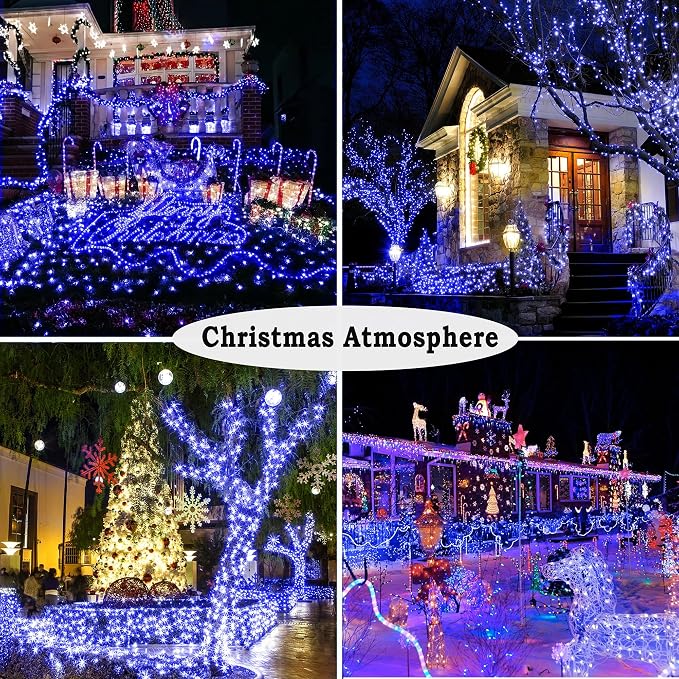 KNONEW 403ft 1000 LED String Lights Outdoor Christmas Light 8 Modes & Timer - Image 8