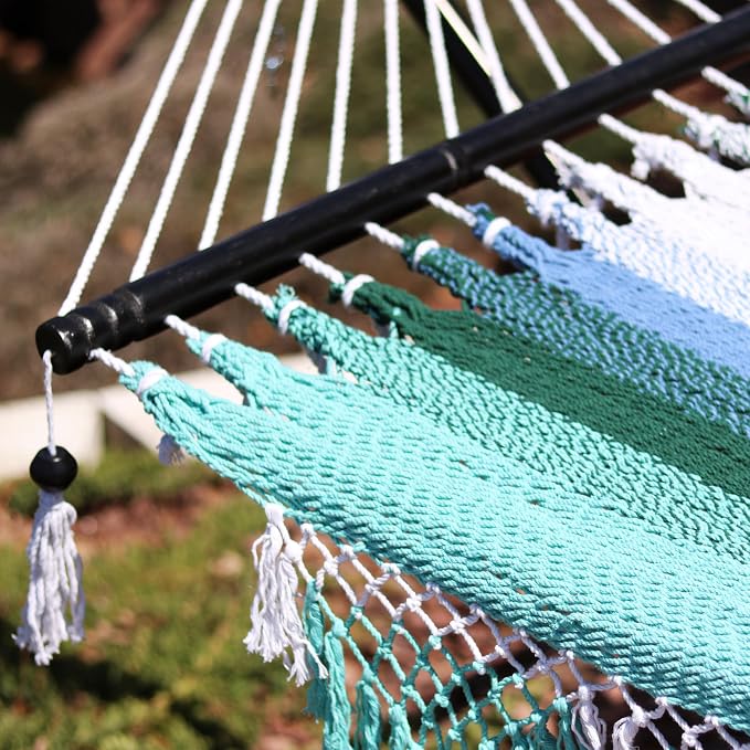 Sunnydaze Woven Double Hammock for Outside - Image 9