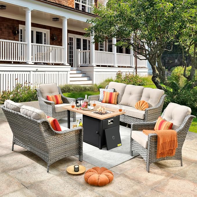 HOOOWOOO 5 Piece Patio Set by DesignforBetterLife
