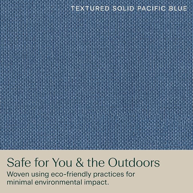 Honeycomb Outdoor Heritage Chaise 21.5 x 70, Textured Solid Pacific Blue Chaise - Image 7