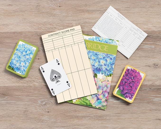 Caspari Hydrangea Garden Bridge Score Keeping Pads- One Pad - Image 3