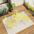Bistro Table and Chairs Set of 2, 3 Piece Outdoor/Indoor Folding Patio Bistro by IDEALHOUSE