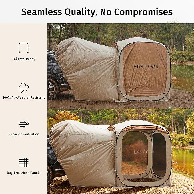 East Oak SUV Tailgate Tent Extension | Camping Shade - Image 5
