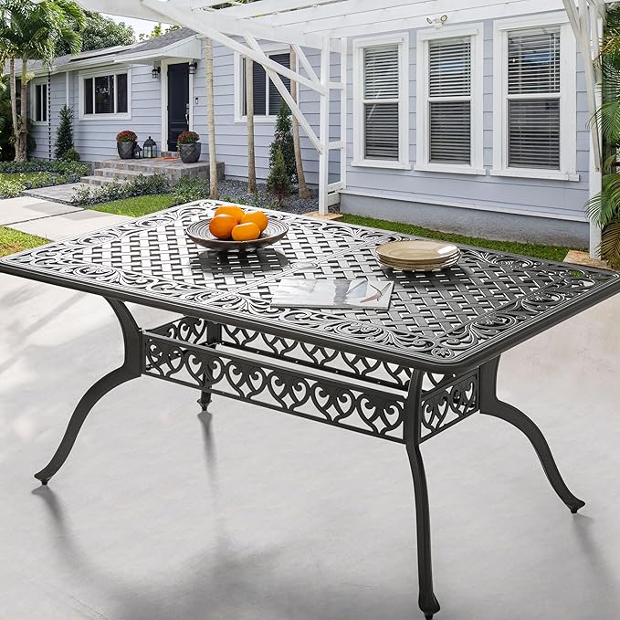 NUU GARDEN 60" Outdoor Dining Table by NUUGARDENCORPORATION