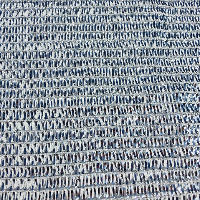 40% Aluminum Foil Shade Cloth, 10 FT x 20 FT - Image 2