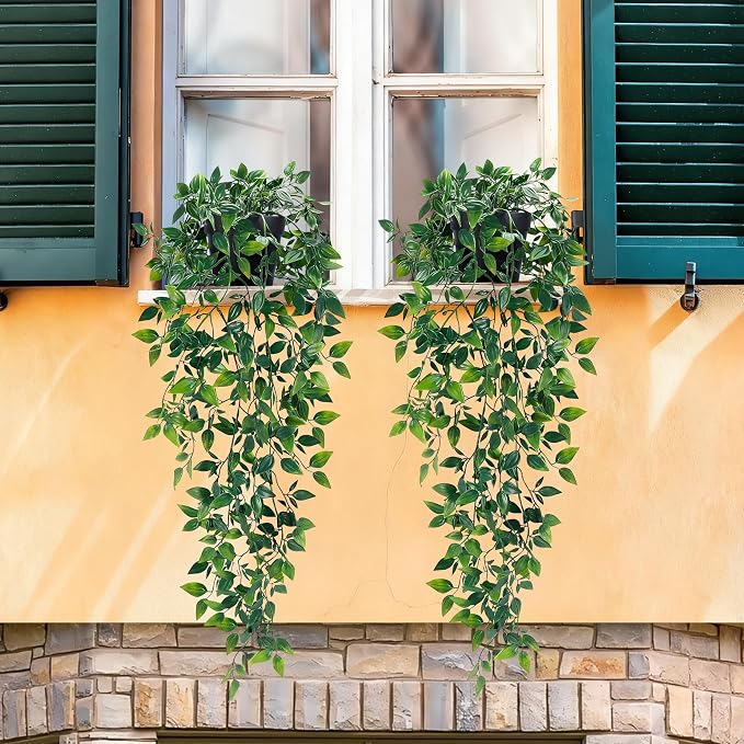 Waipfaru 2Pcs Fake Hanging Plants - Image 9