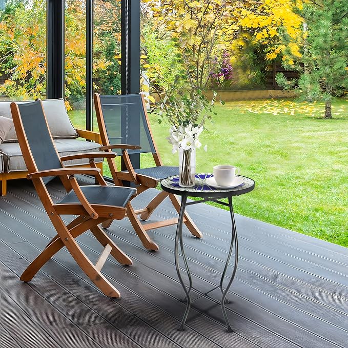 12 Inch Small Outdoor Side Table - Image 7
