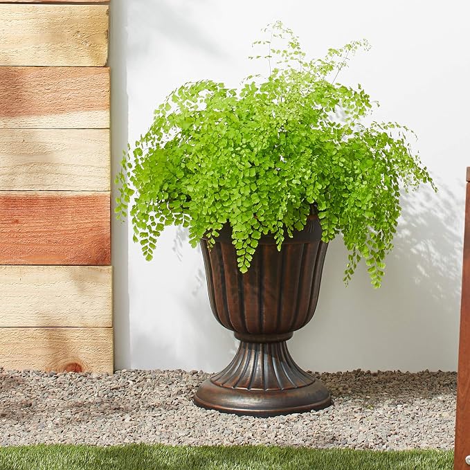 Arcadia Garden Products PL10CP Classic Traditional Plastic Urn Planter - Image 4