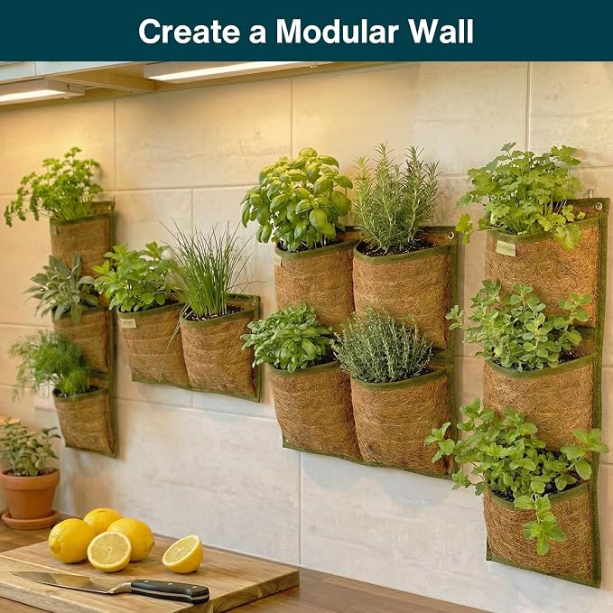 Vertical Garden Planter, 4 Pocket, Vertical Planter, wall planters - Image 9