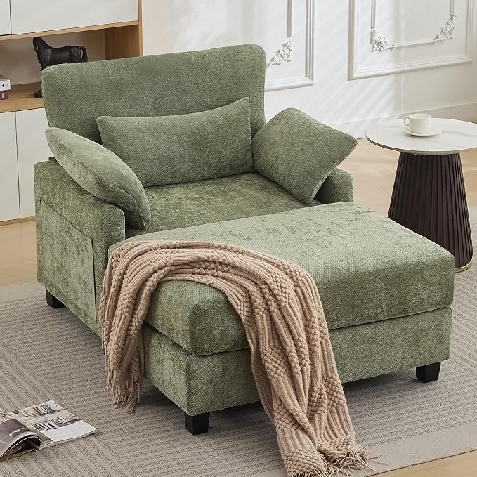 57.5" Oversized Chaise Lounge by WUTUTUEE