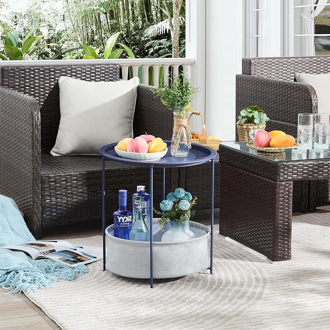 VECELO Round Side/End Table - Image 7
