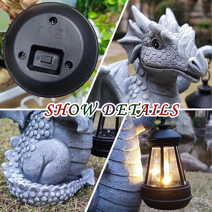 Solar Dragon Garden Statue Decoration - Image 6