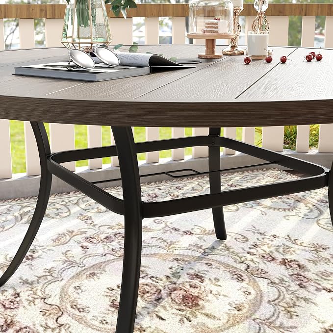 VICLLAX 60" Outdoor Round Patio Table - Image 7