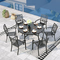 Sophia & William Round Patio Table and Chairs Set, Outdoor Dining Set by SophiaWilliam