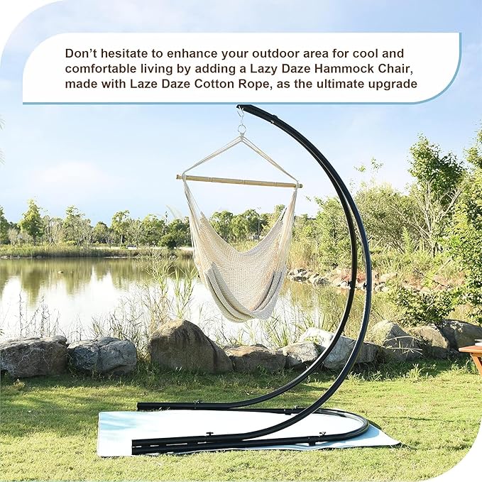 Lazy Daze Hammocks Chair Caribbean Hanging Rope Weaving Chair - Image 6