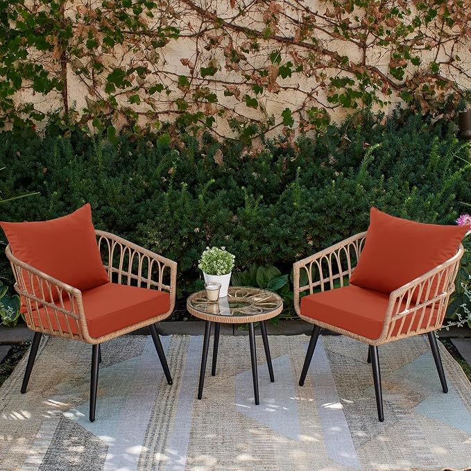 Waterproof Patio Cushions for Outdoor Furniture, Fade Resistant Back Pillow and - Image 9