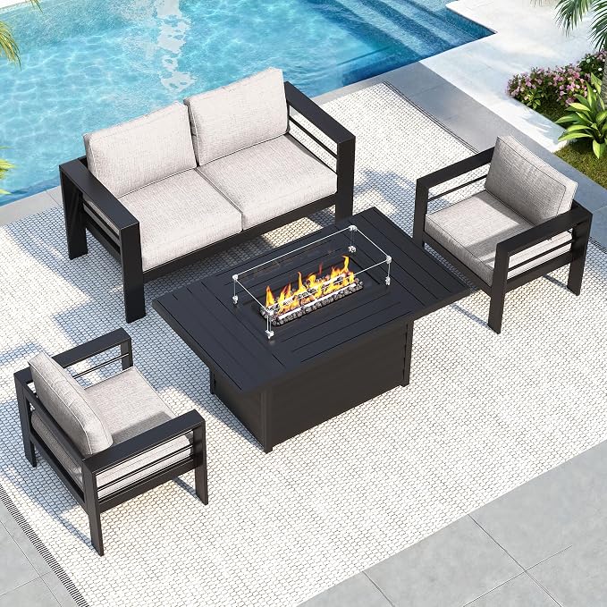 Solaste Aluminum Patio Furniture Set - Image 2