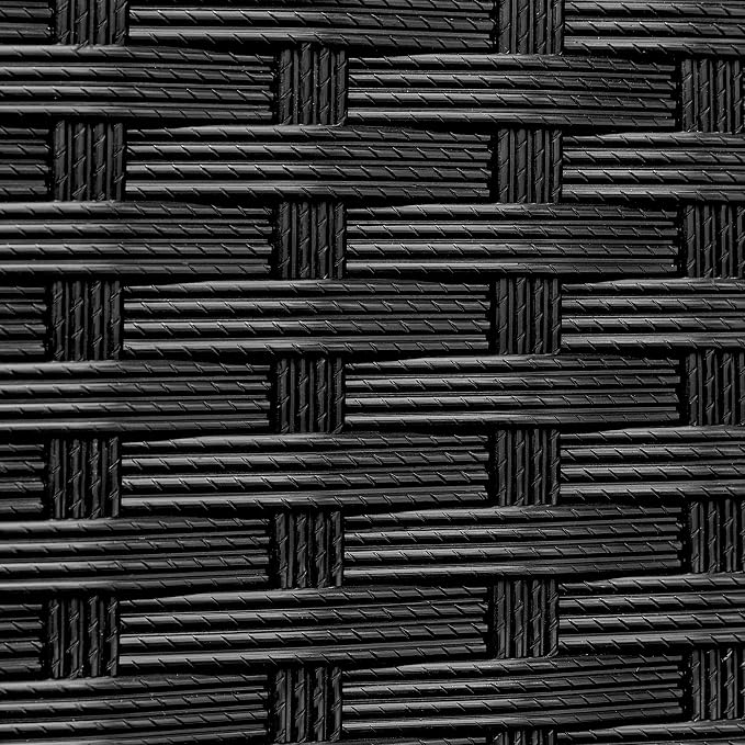 Topeakmart Outdoor Wicker Bar Table and Chairs Set, 7-Piece Patio Rattan Dining - Image 6