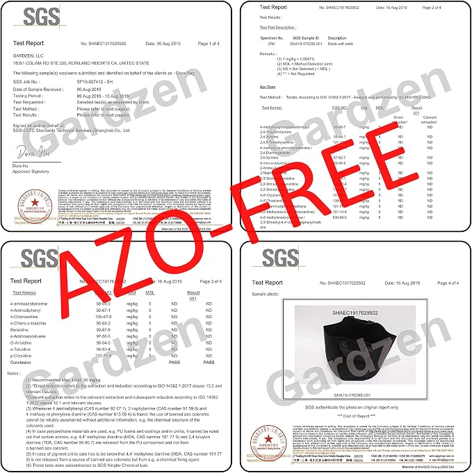 Gardzen 6-Pack 25 Gallon Grow Bags, Aeration Fabric Pots - Image 8