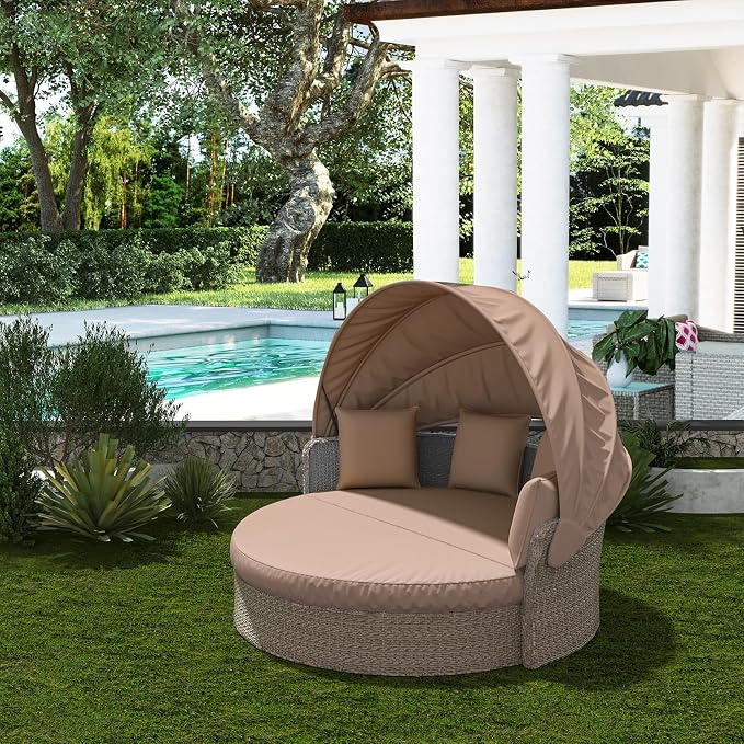 Outdoor Daybed Cushion Cover, Outdoor Waterproof and Fade-Resistant Sun Bed - Image 6