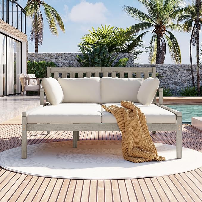 GOWE TREXM Outdoor Daybed, Patio Daybed - Image 2