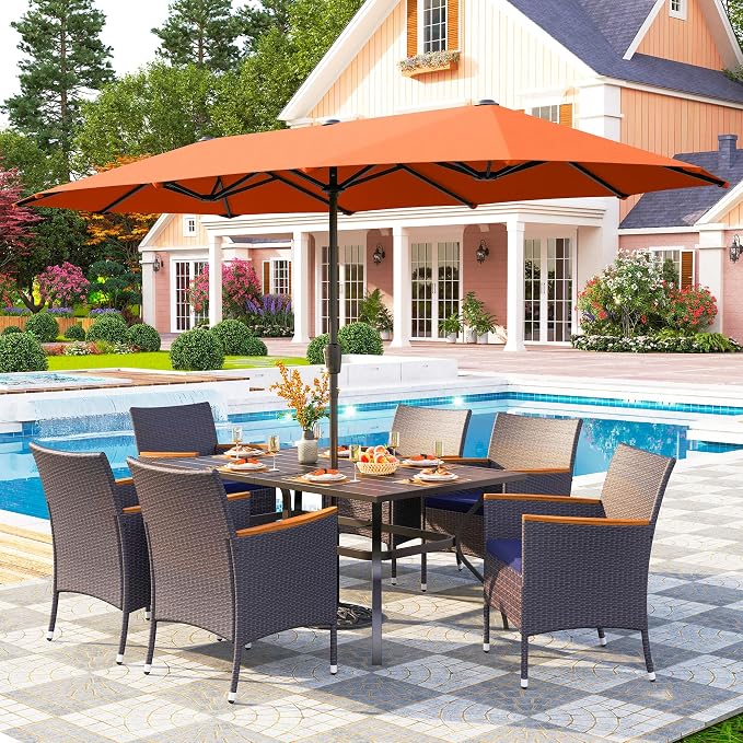 PHI VILLA 8-Piece Patio Dining Set - Image 6