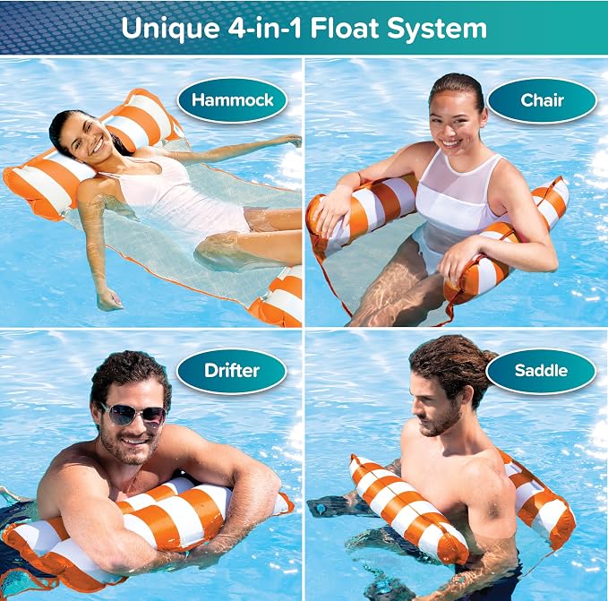 Aqua Original 4-in-1 Monterey Hammock Pool Float & Water Hammock – Multi-Purpose - Image 5