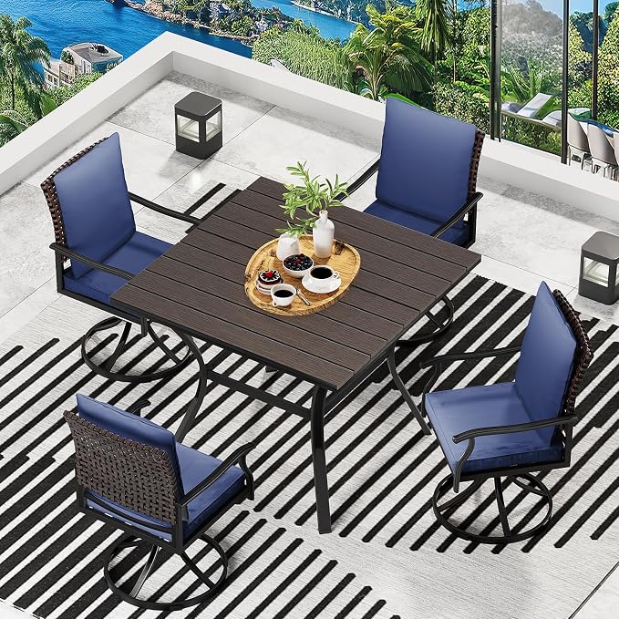 LEVELEVE 5 Piece Outdoor Patio Dining Set - Image 2